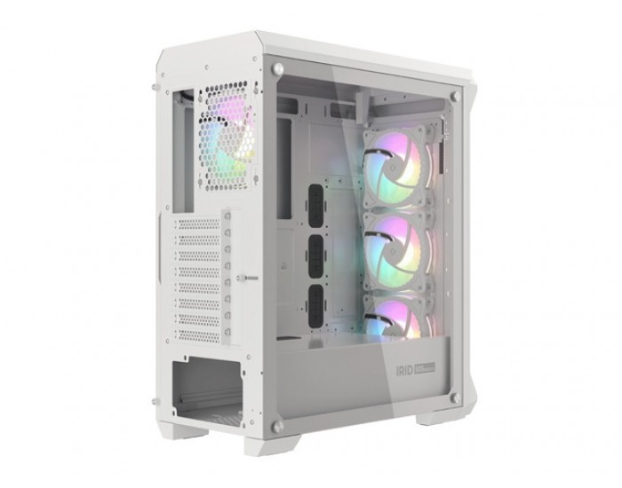 Кутия за компютър Genesis Gaming PC Case IRID 505 ARGB V2 Midi Tower Window White Кутия за компютър Genesis Gaming PC Case IRID 505 ARGB V2 Midi Tower Window White