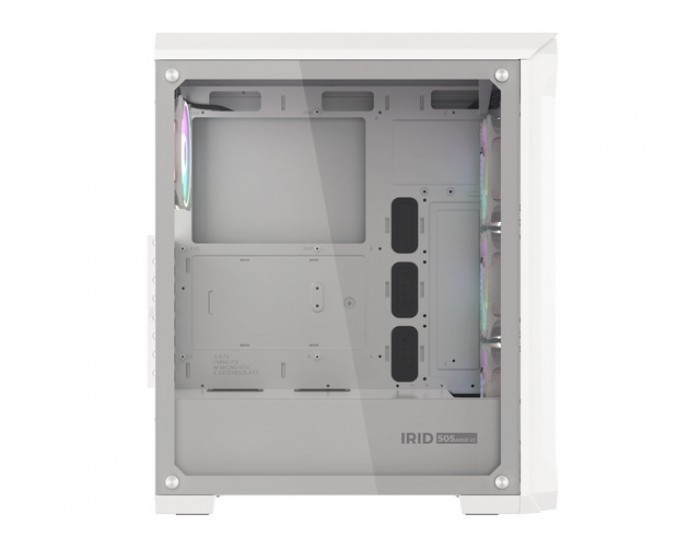 Кутия за компютър Genesis Gaming PC Case IRID 505 ARGB V2 Midi Tower Window White Кутия за компютър Genesis Gaming PC Case IRID 505 ARGB V2 Midi Tower Window White