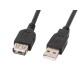 Кабел Lanberg extension cable USB 2.0 AM-AF, 1.8m, black Кабел Lanberg extension cable USB 2.0 AM-AF, 1.8m, black