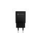 Адаптер Natec USB Charger Ribera Gan 1X USB-A + 1X USB-C 30W, Black