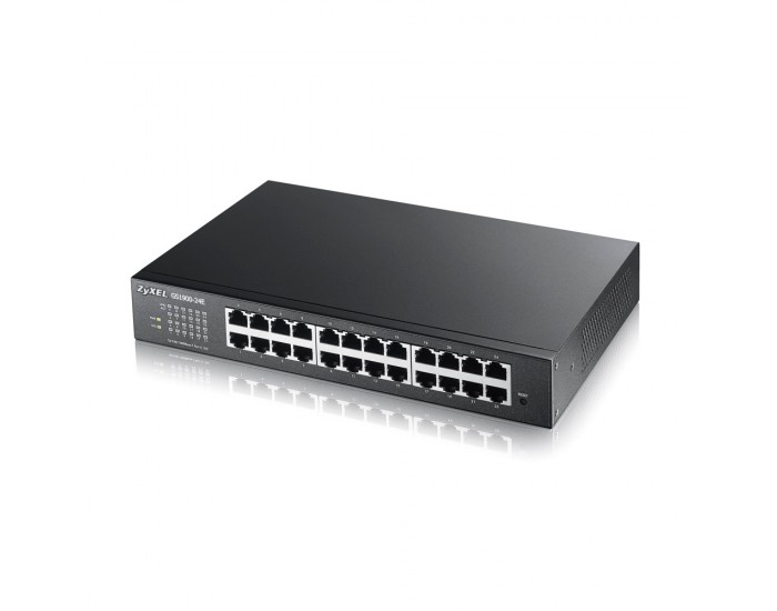 Комутатор ZyXEL GS1900-24E v3, 24-port GbE L2 Smart Switch, desktop, fanless Комутатор ZyXEL GS1900-24E v3, 24-port GbE L2 Smart Switch, desktop, fanless