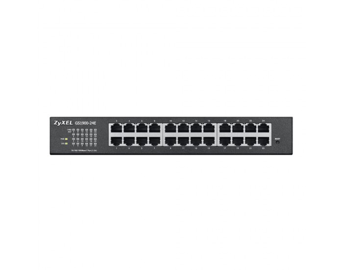 Комутатор ZyXEL GS1900-24E v3, 24-port GbE L2 Smart Switch, desktop, fanless Комутатор ZyXEL GS1900-24E v3, 24-port GbE L2 Smart Switch, desktop, fanless