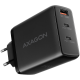 AXAGON ACU-DPQ100 GaN Wall charger, 3x port (USB + dual USB-C), PD3.0/QC4+/PPS/Apple, 100W, black AXAGON ACU-DPQ100 GaN Wall charger, 3x port (USB + dual USB-C), PD3.0/QC4+/PPS/Apple, 100W, black