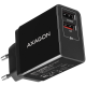 Dual wallcharger <240V / 2x USB port QC3.0/AFC/FCP + 5V-1.2A. 24W total power. Dual wallcharger <240V / 2x USB port QC3.0/AFC/FCP + 5V-1.2A. 24W total power.