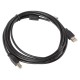 Кабел Lanberg USB-A (M) -> USB-B (M) 2.0 cable 3m, black ferrite Кабел Lanberg USB-A (M) -> USB-B (M) 2.0 cable 3m, black ferrite