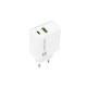Адаптер Natec USB Charger Ribera 1X USB-A + 1X USB-C 20W, White Адаптер Natec USB Charger Ribera 1X USB-A + 1X USB-C 20W, White