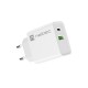 Адаптер Natec USB Charger Ribera 1X USB-A + 1X USB-C 20W, White Адаптер Natec USB Charger Ribera 1X USB-A + 1X USB-C 20W, White