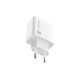 Адаптер Natec USB Charger Ribera 1X USB-A + 1X USB-C 20W, White Адаптер Natec USB Charger Ribera 1X USB-A + 1X USB-C 20W, White