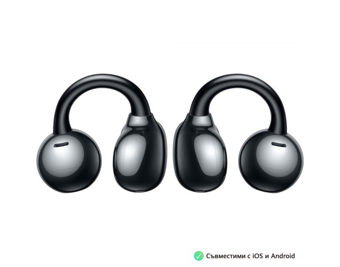Слушалки Huawei FreeClip Dove-T00 Black, Bluetooth 5.3, 20Hz - 20 KHz, 55mAh