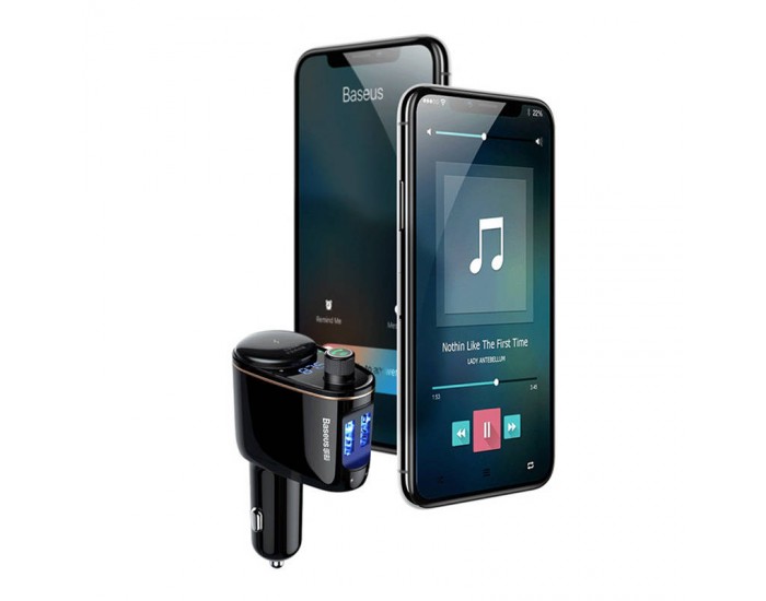 Безжичен MP3 плеър за кола Baseus S-06Black OS CCHC000001 - черен