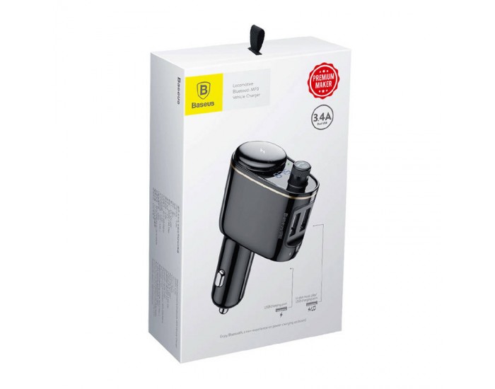 Безжичен MP3 плеър за кола Baseus S-06Black OS CCHC000001 - черен