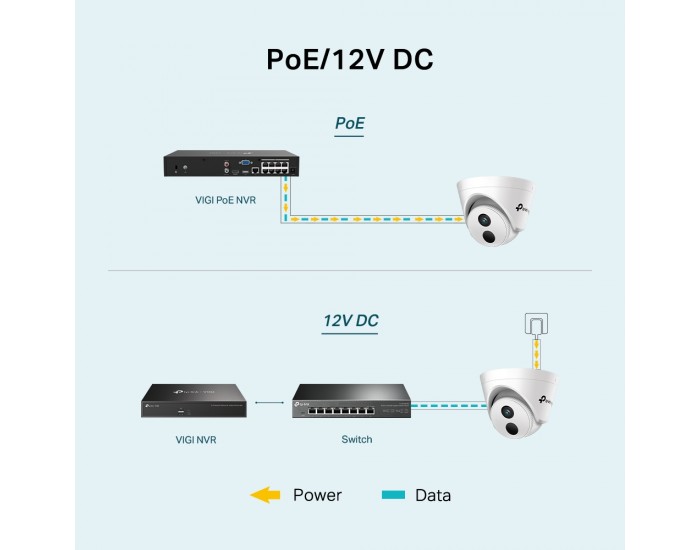 3MP IR куполна мрежова камера TP-Link 3MP Turret Network Camera VIGI C430I(2.8mm)