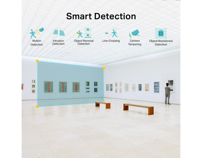 3MP IR куполна мрежова камера TP-Link 3MP Turret Network Camera VIGI C430I(2.8mm)