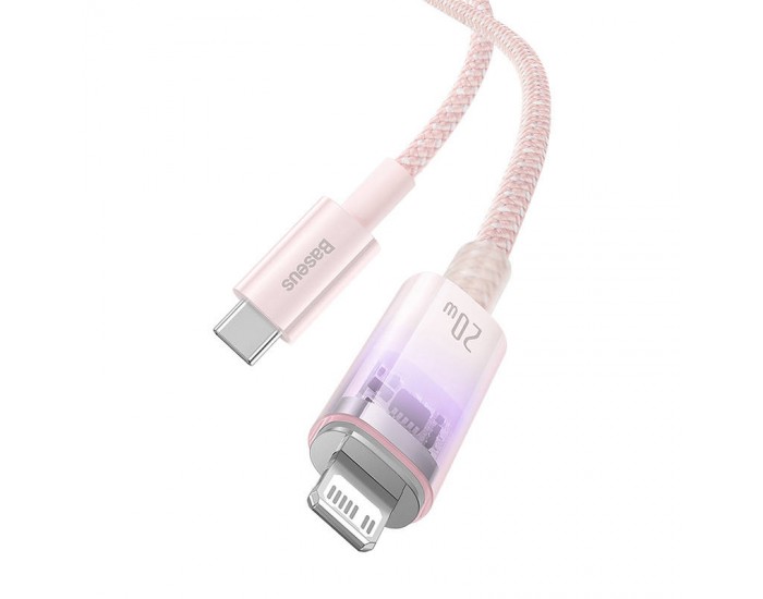 Кабел Baseus Explorer Series USB-C - Lightning 20W 1 м CATS010204 - розов
