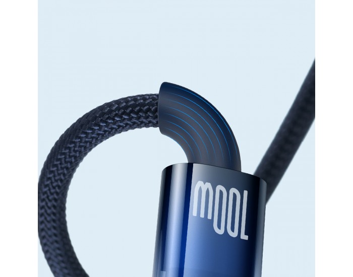 Кабел Baseus CATS000203 USB към USB Type C 100W 1м - син