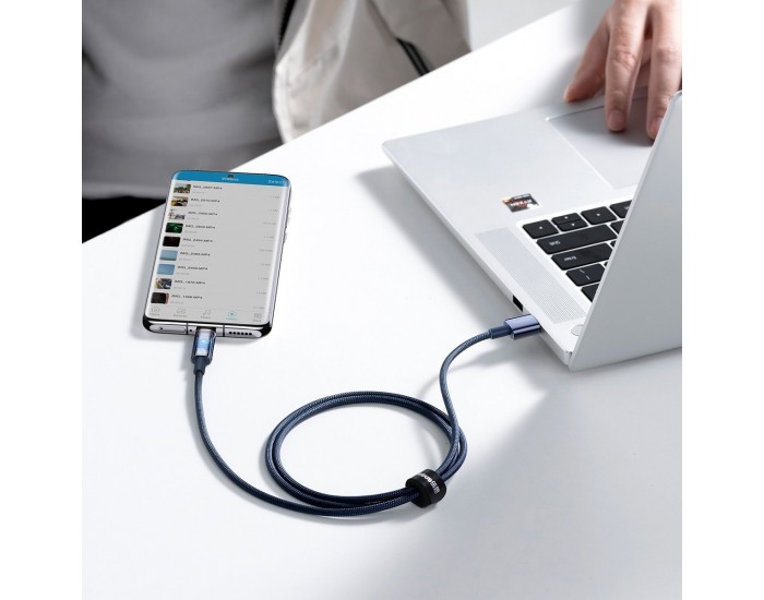 Кабел Baseus CATS000203 USB към USB Type C 100W 1м - син
