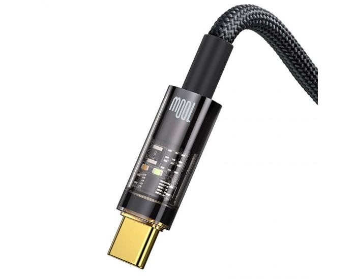 Кабел Baseus CATS000201 USB към USB Type C 100W 1м - черен
