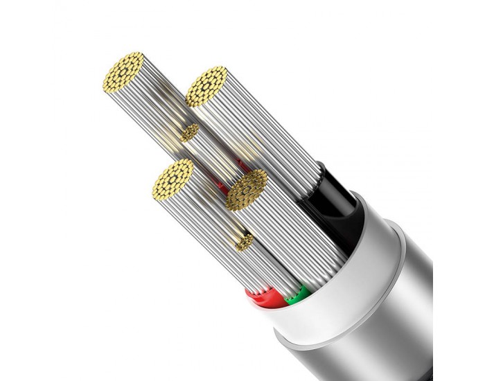 Кабел Baseus CATS000201 USB към USB Type C 100W 1м - черен