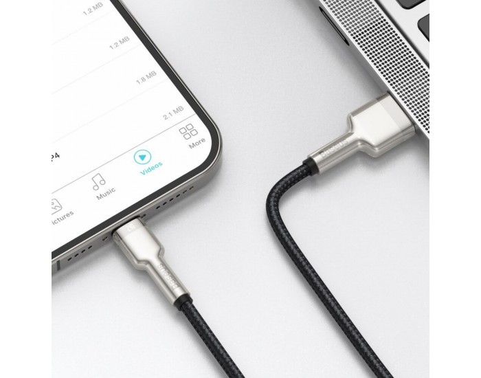 Кабел Baseus Cafule Metal Series USB-A към Lightning, 2м CALJK-B01