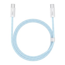 Кабел Baseus Dynamic Series Type-C към Type-C, 100W, 1м, син - Разклонители, Зарядни и Кабели