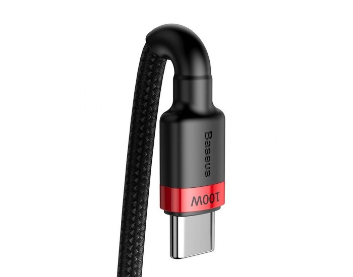 Кабел Baseus Cafule USB Type-C към Type-C Power Delivery 2.0, 100W, 20V, 5A, 2м, черен