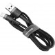 Кабел Baseus Cafule USB-А към Lightning CALKLF-CG1 2м, черен