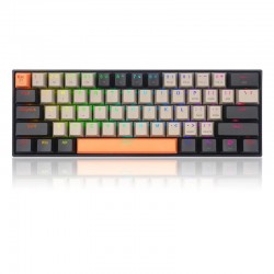 Bluetooth/USB Type-C механична RGB клавиатура Redragon K530-OG-GY-BK-RGB-PRO_BR Draconic PRO Brown Switch - оранжев/сив/черен - Клавиатури, Мишки и Падове