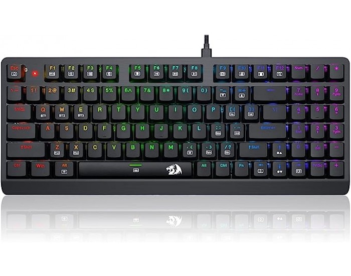 Клавиатура Redragon Dragon Warrior механична геймърска RGB K603P-KBS blue switches