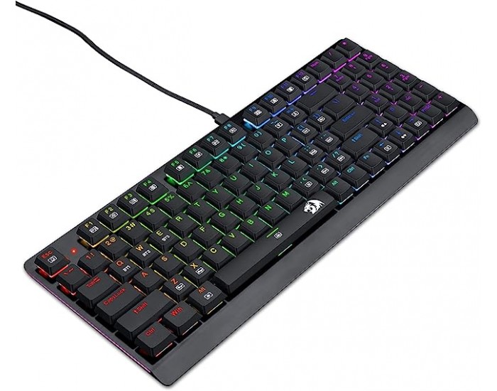Клавиатура Redragon Dragon Warrior механична геймърска RGB K603P-KBS blue switches