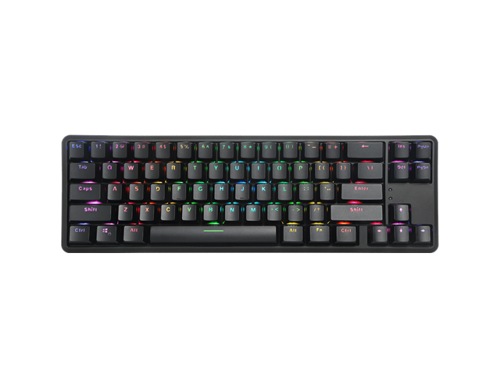 Клавиатура Delux KM32 механична геймърска USB Type-C/Bluetooth v5.0 Rainbow RGB LED