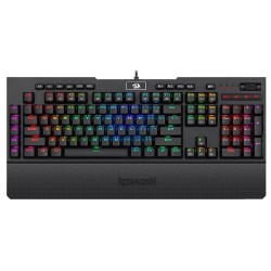 Механична RGB геймърска клавиатура Redragon Brahma K586RGB-BK - Офис