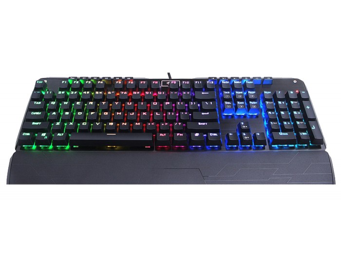Клавиатура Redragon Indrah механична геймърска RGB K555-BK Blue Switches