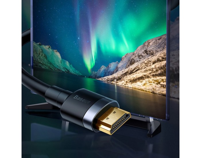 Кабел Baseus Cafule HDMI 2.0 4K 60 Hz 3D 18 Gbps CADKLF-F01 2м  - черен