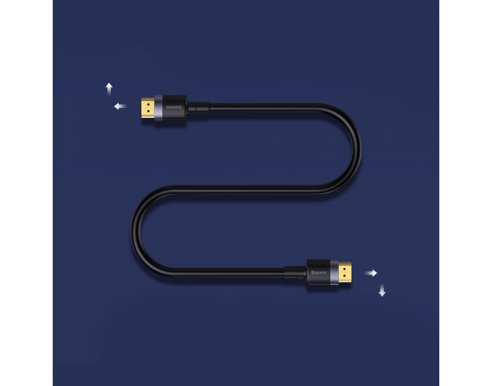 Кабел Baseus Cafule HDMI 2.0 4K 60 Hz 3D 18 Gbps CADKLF-F01 2м  - черен