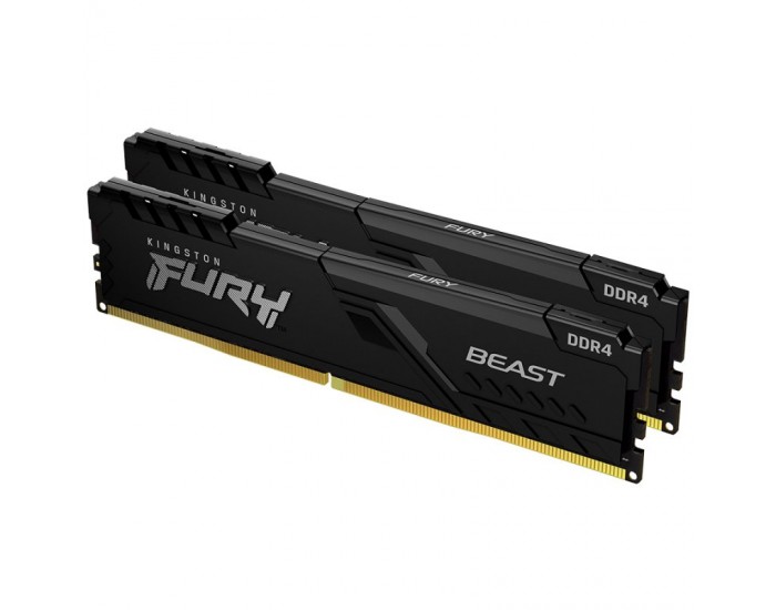 KINGSTON DRAM 16GB 3600MHz DDR4 CL17 DIMM (Kit of 2) FURY Beast Black EAN: 740617319781 KINGSTON DRAM 16GB 3600MHz DDR4 CL17 DIMM (Kit of 2) FURY Beast Black EAN: 740617319781