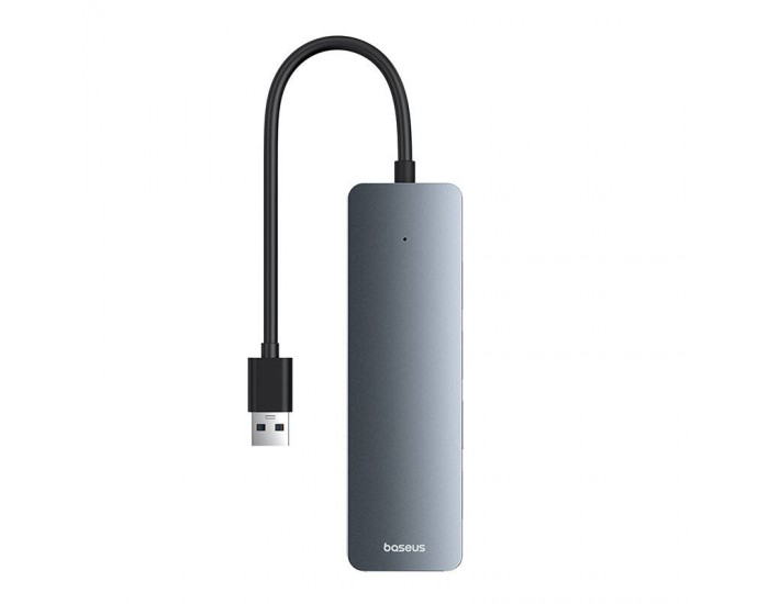 USB хъб Baseus 4 в 1 UltraJoy Lite USB-А към USB 3.0, 15 см B0005280B811-00 - сив