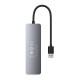 USB хъб Baseus 4 в 1 UltraJoy Lite USB-А към USB 3.0, 15 см B0005280B811-00 - сив