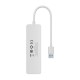 USB хъб Baseus 4 в 1 UltraJoy Lite USB-А към USB 3.0, 15 см B0005280B211-00 - бял