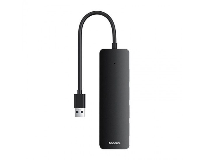 USB хъб Baseus 4 в 1 UltraJoy Lite USB-А към USB 3.0, 15 см B0005280B111-00 - черен
