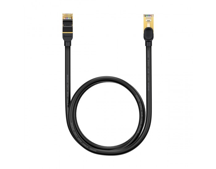 Мрежов кабел Baseus WKJS010001 CAT7 High Speed ​​RJ45 10Gbps 0.5m черен
