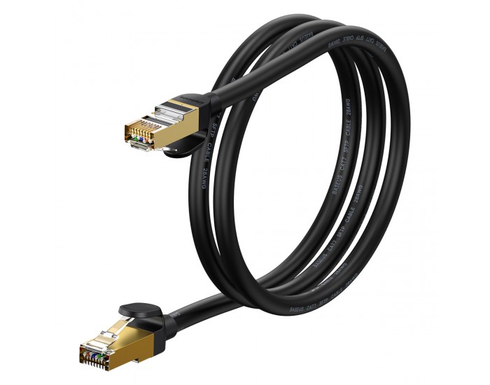 Мрежов кабел Baseus WKJS010101 Speed ​​Seven High Speed ​​RJ45 10Gbps 1m черен