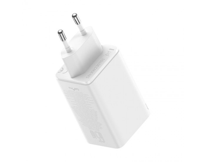 Зарядно устройство Baseus GAN6 Pro, 2xUSB-C + 2xUSB, 65W P10162701213-00 - бяло