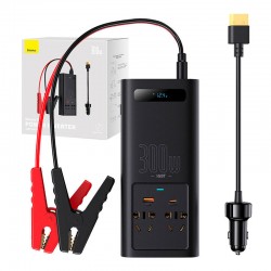 Baseus захранващ инвертор 300W 220V (CN / EU Plug) CGNB010101 - черен - Разклонители, Зарядни и Кабели