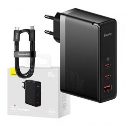 Зарядно устройство Baseus GaN5 Pro fast charger 2xUSB-C+USB 140W CCGP100201 - черно - Офис
