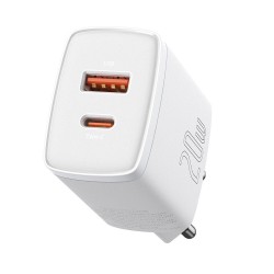 Зарядно устройство Baseus USB към USB Type C 20W 3A Quick Charge 3.0 CCXJ-B02 - бяло - Офис