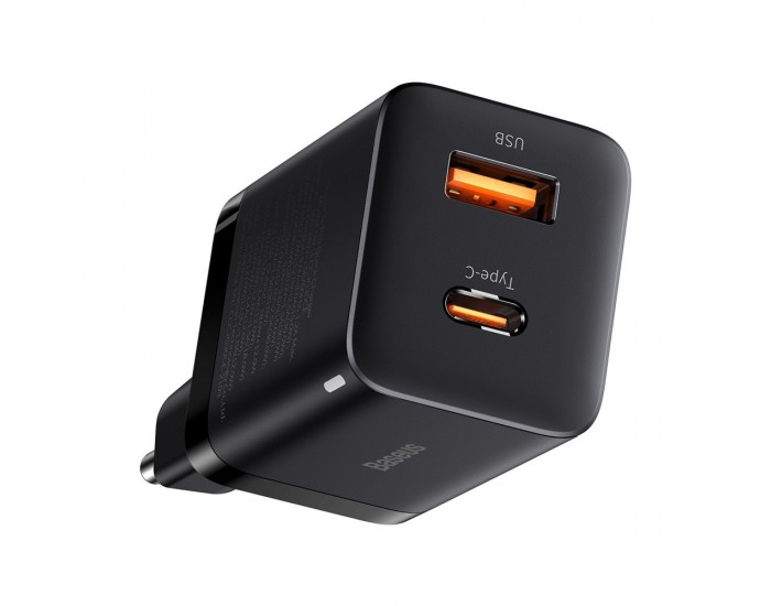Зарядно устройство Baseus Super Pro USB-A към USB-C 30W CCSUPP-E01 - черно