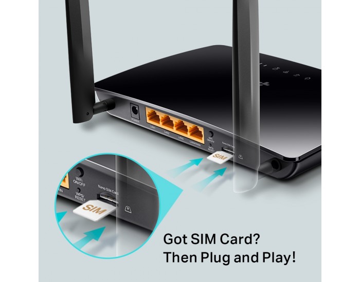 4G LTE рутер TP-Link TL-MR6400 N300Mbps
