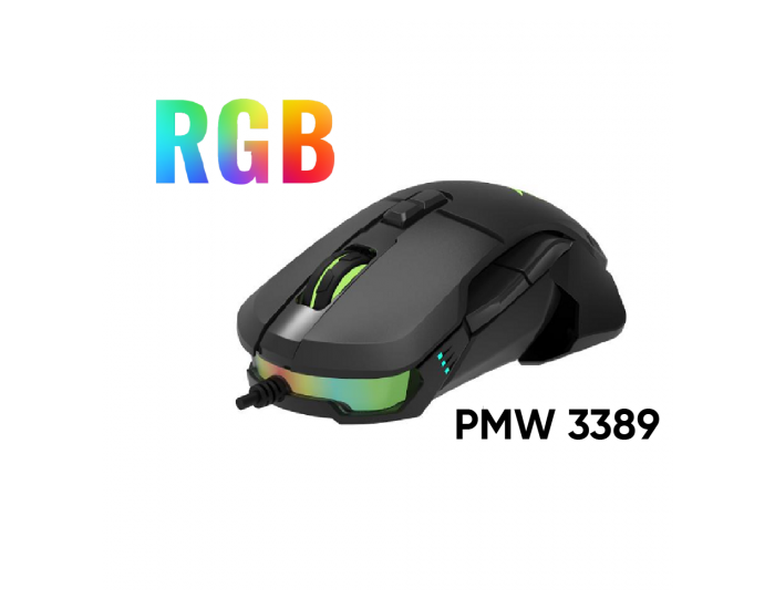 Мишка Delux M629BU PMW3389 USB RGB