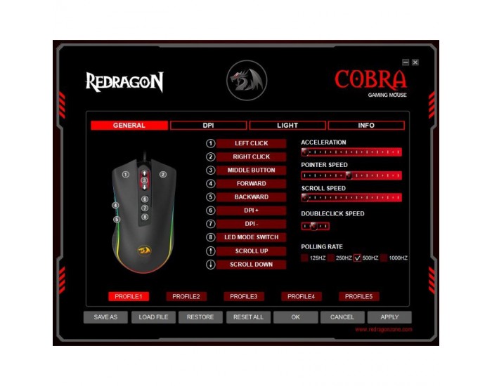 Геймърска мишка Redragon Cobra V2 M711-2 RGB
