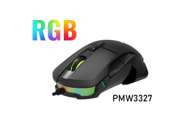 Мишка DELUX M629BU PMW3327 USB RGB